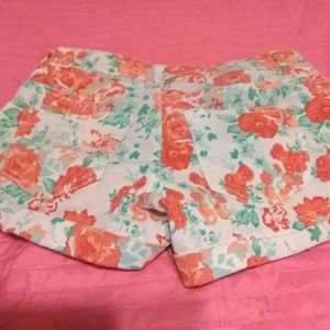 Cute floral booty shorts